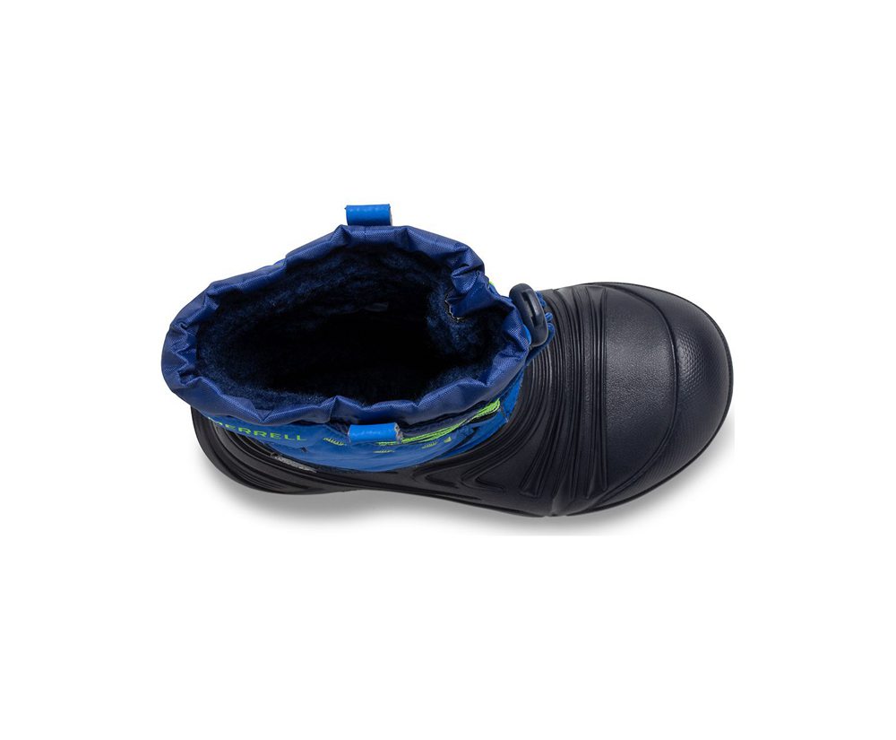 Merrell Støvler Børn - Snow Quest Lite 2.0 Waterproof - Blå/Sort - OXD398460